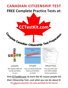 Canadian Citizenship Test Kit Poster
